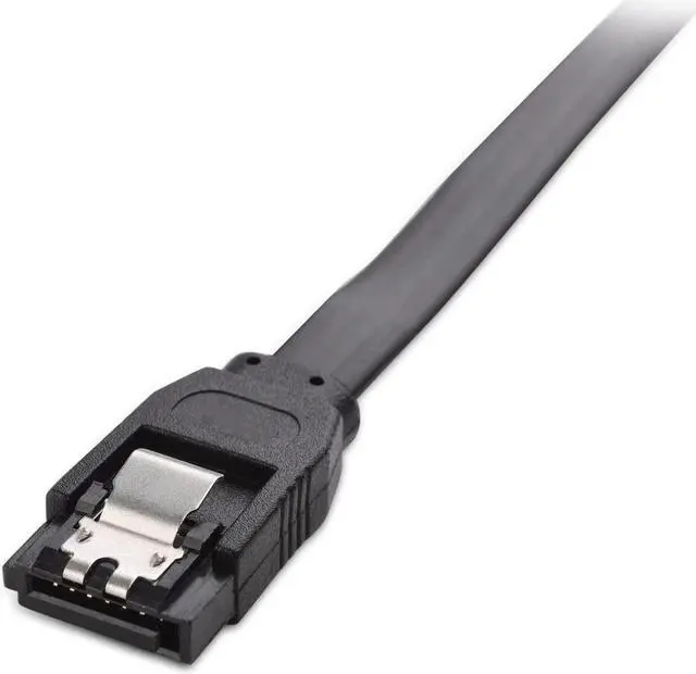 Alt view image 2 of 6 - BUCIER 3-Pack Straight SATA III 6.0 Gbps SATA Cable (SATA 3 Cable) Black - 18 Inches