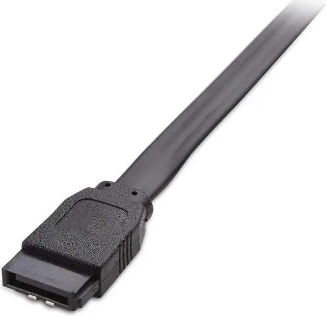 Alt view image 3 of 6 - BUCIER 3-Pack Straight SATA III 6.0 Gbps SATA Cable (SATA 3 Cable) Black - 18 Inches