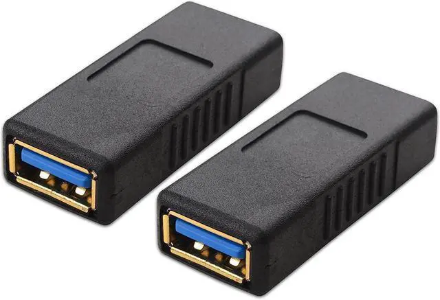 Main image of BUCIER 2-Pack USB 3.0 Coupler USB Female to Female Adapter Gender Changer