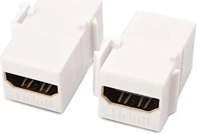 Alt view image 3 of 3 - BUCIER (2-pack) gold-plated hdmi keystone jack insert