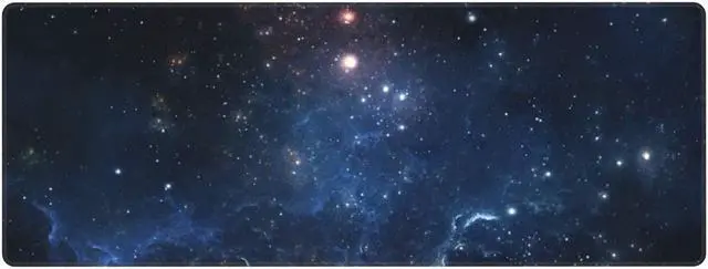Alt view image 2 of 6 - BUCIER XXL Space Galaxy Desk Mouse Pad Large Gaming Keyboard Mat Cool Extended Laptop Mouse Pad for Office Company 31.5 X 11.8 Inch
