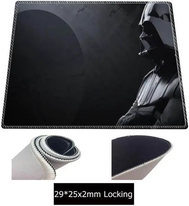 Alt view image 2 of 3 - BUCIER Darth Vader Star Wars Large Mouse Pad Locking Edge Mouse Mat Gamer Computer Mouse Pad Desk Mats Mousepad for Cs Go LOL