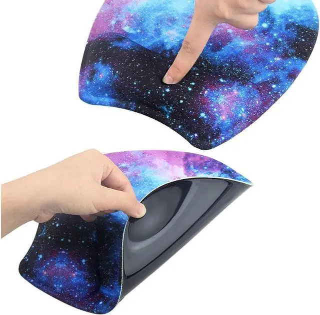 Alt view image 6 of 6 - BUCIER Mouse Pad and Keyboard with Wrist Support,Gel Ergonomic Mouse Pad with Wrist Support for Computers Laptop,Non-Slip Comfortable Mouse Pads w/Raised Memory Foam for Easy Typing Pain Relief