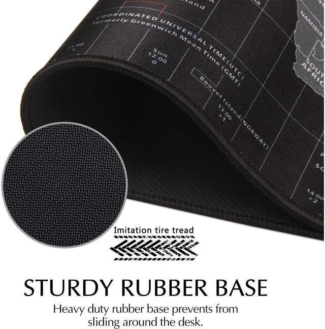 Alt view image 5 of 6 - BUCIER Extended Big Mouse Pad Gaming ,Large Desk Pad World Map , XXXL Desk Mat Game Mousepad, L 35.43 in * W 15.75 in Computer Desk Pad with Non-Slip Rubber Base,Desk Matt for Desktop