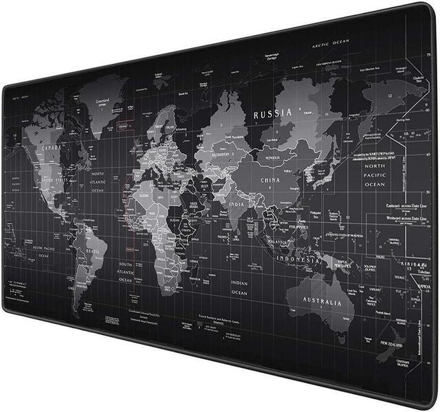 Main image of BUCIER Extended Big Mouse Pad Gaming ,Large Desk Pad World Map , XXXL Desk Mat Game Mousepad, L 35.43 in * W 15.75 in Computer Desk Pad with Non-Slip Rubber Base,Desk Matt for Desktop