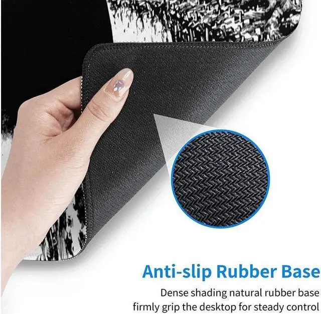 Alt view image 6 of 7 - BUCIER Anime Mouse Pad Gaming Mouse Pad Mouse Mat for Office Supplies Mouse Mat Non-Slip