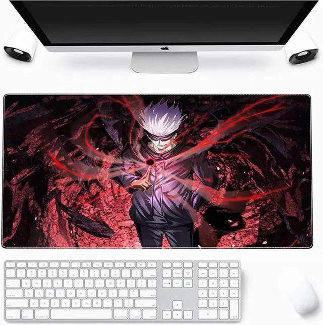 Alt view image 3 of 7 - BUCIER Large Mouse Pad, Extended Gaming Mousepad Non-Slip Base Keyboard Pad,Desk Mat 24" x 14" in, Anime Mouse Pad