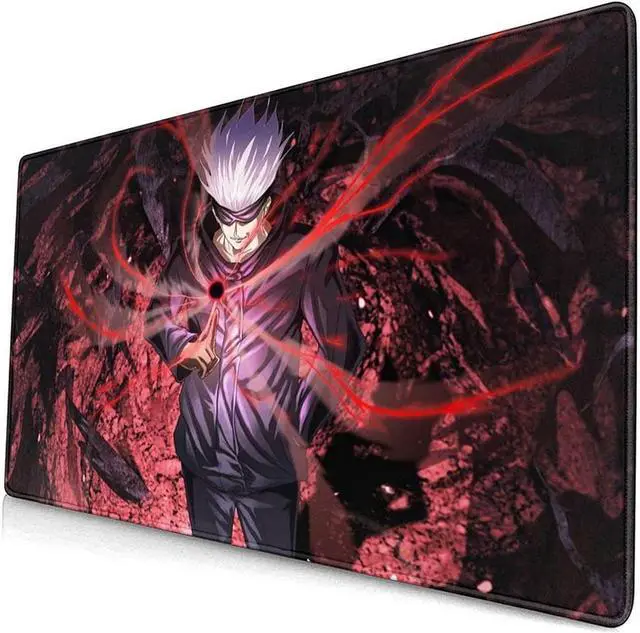 Alt view image 2 of 7 - BUCIER Large Mouse Pad, Extended Gaming Mousepad Non-Slip Base Keyboard Pad,Desk Mat 24" x 14" in, Anime Mouse Pad