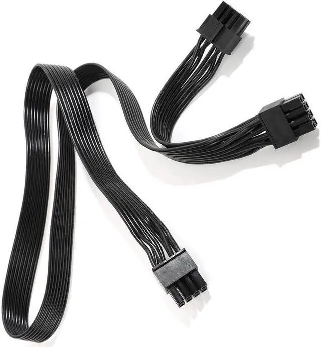 Alt view image 4 of 4 - BUCIER PSU CPU 8 Pin to Dual 8 and (4+4) Pin EPS Cable Male to Male CPU Power Cable for Seasonic Focus Prime ROG Thor Strix Modular Power Supply (70cm+15cm)