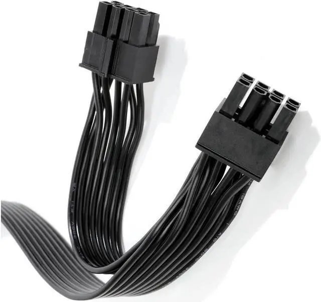 Alt view image 2 of 4 - BUCIER PSU CPU 8 Pin to Dual 8 and (4+4) Pin EPS Cable Male to Male CPU Power Cable for Seasonic Focus Prime ROG Thor Strix Modular Power Supply (70cm+15cm)
