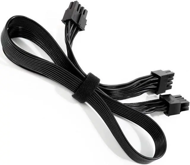Alt view image 3 of 4 - BUCIER PSU CPU 8 Pin to Dual 8 and (4+4) Pin EPS Cable Male to Male CPU Power Cable for Seasonic Focus Prime ROG Thor Strix Modular Power Supply (70cm+15cm)