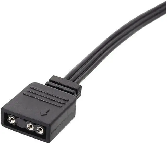 Alt view image 5 of 6 - BUCIER for C-orsair-RGB To Standard ARGB 4-Pin 5V Adapter Connector RGB Cable 25cm Extension Cord
