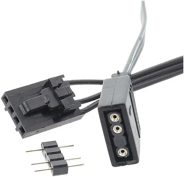 Alt view image 3 of 6 - BUCIER for C-orsair-RGB To Standard ARGB 4-Pin 5V Adapter Connector RGB Cable 25cm Extension Cord