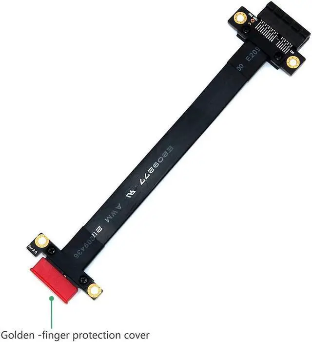 Alt view image 2 of 7 - BUCIER Pci-e Extension Cable PCI-e riser Pci Express x1 Extension Cable with Gold-Plated Connector ,PCI-e PCI Express 36PIN 1X Expander Extension(180 Degree 20cm Extension Cord)