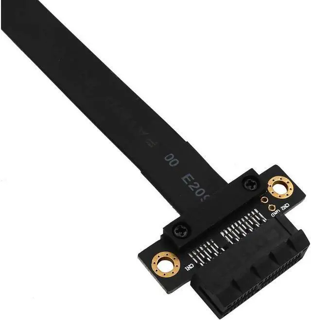 Alt view image 3 of 7 - BUCIER Pci-e Extension Cable PCI-e riser Pci Express x1 Extension Cable with Gold-Plated Connector ,PCI-e PCI Express 36PIN 1X Expander Extension(180 Degree 20cm Extension Cord)