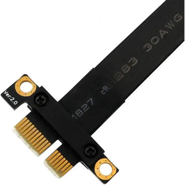 Alt view image 4 of 7 - BUCIER Pci-e Extension Cable PCI-e riser Pci Express x1 Extension Cable with Gold-Plated Connector ,PCI-e PCI Express 36PIN 1X Expander Extension(180 Degree 20cm Extension Cord)