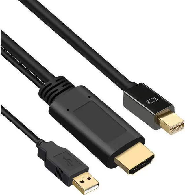 Main image of BUCIER HDMI to Mini DisplayPort Cable Adapter, HDMI to Mini DP 4K UHD Video Audio Converter Cord Compatible with Switch, PS4/5, Xbox One,360,NS,Mac Mini, PC to Monitor. (6FT)