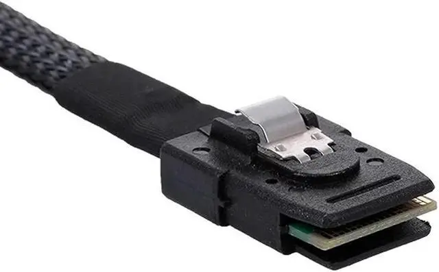 Alt view image 4 of 7 - BUCIER 100CM Mini SAS Cable SFF 8087 36pin to SFF 8482 Hard Disk and Power x4 SAS