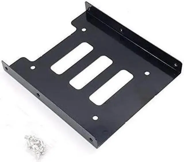 Alt view image 2 of 6 - BUCIER 2.5 to 3.5 Inch Hard Disk Metal Bracket Adapter HDD Holder with IDE 4P Male to SATA 15 Pin Cable SATA 3.0 Cable for Desktop PCSSD Server (Red)