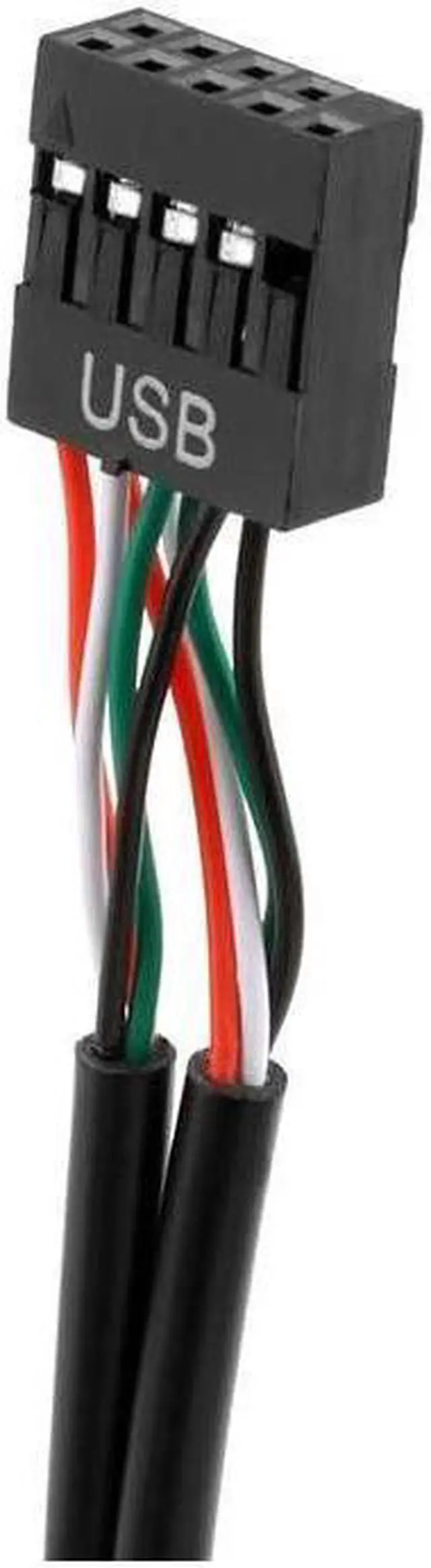 Alt view image 5 of 7 - BUCIER 9pin USB Header Male 1 to 4 Female Extension Card USB 2.0 Splitter Cable Connector for Motherboard Adapter Port Multiplier for CPU WiFi Receiver Fans and RGB Light