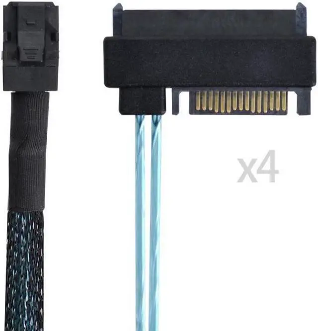 Main image of BUCIER Mini SAS SFF-8643 Host to 4 SAS 29Pin SFF-8482 Target Disk Data Server Raid Cable