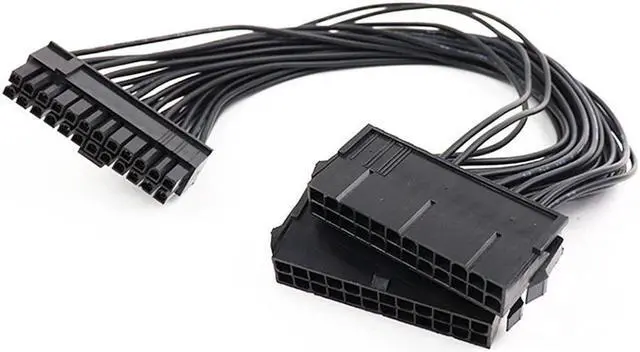 Main image of BUCIER Dual Psu Power Supply 24 Pin Extension Cable For Atx Motherboard,24 Pin 20 + 4 Dual Multiple Psu Power Supply Cable Sp Adapter Extension Kit