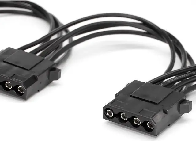 Alt view image 5 of 5 - BUCIER Molex Splitter 4 Pin IDE Power Supply Extension Cable 1 to 3 Y Splitter 6.7 inch