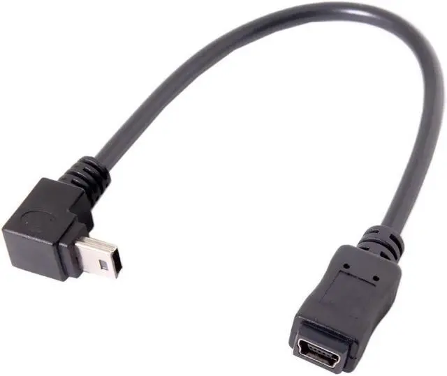 Main image of BUCIER 2pcs GPS Mini USB 5P 90 Degree Up Down Angled Male to Mini USB 5Pin Female Extension Cable