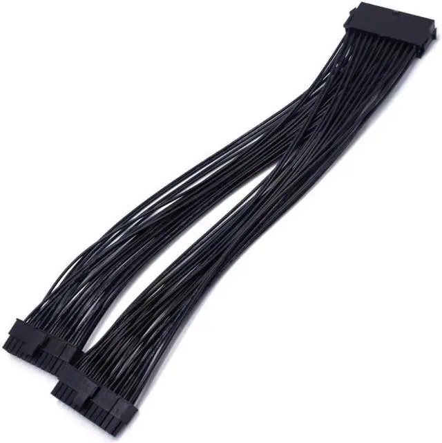 Main image of BUCIER ATX 24Pin 1 to 2 Port Power Supply Extension Cable PSU Male to Female Splitter 24PIN Extension Cable 32cm