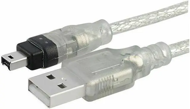 Alt view image 3 of 3 - BUCIER New 6ft 1.8m USB To Firewire IEEE 1394 4 Pin iLink Adapter Data Cable