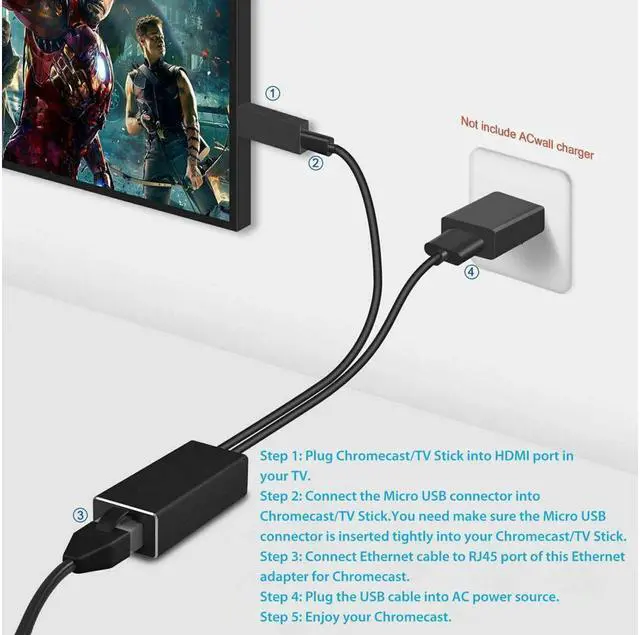 Alt view image 5 of 7 - BUCIER Micro USB to 100Mb Ethernet 10/100 RJ45 Network LAN Adapter For Nintendo Switch