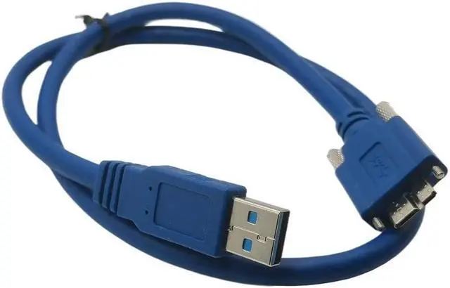 Alt view image 3 of 4 - BUCIER USB 3.0 to Micro B/M with Dual Screw Locking Cable SuperSpeed Supported, USB3 Vision Camera Compatible  (1.8m)