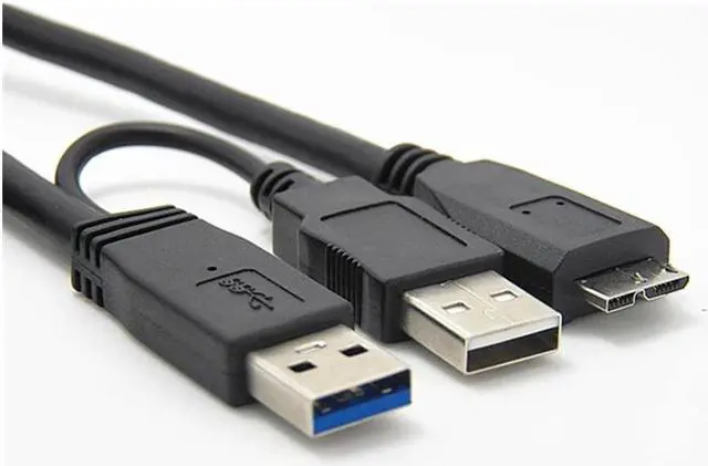 Main image of BUCIER HDD USB 3.0 Type A to Micro B Y Cable USB3.0 Data Cord For External Mobile Hard Drive Disk Data Cables 1M