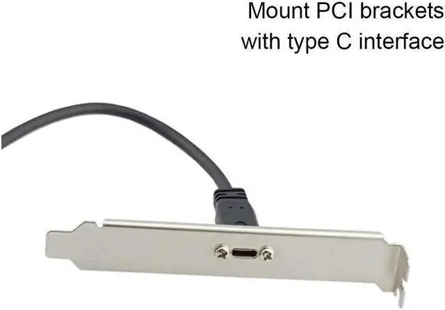 Alt view image 4 of 6 - BUCIER 90 Degree USB C Male to Female Extension Cable 2feet/60cm, Right Angled USB 3.1 Type C Extender Charging & Sync Cable with Panel Mount Screw Hole (USB C Right)