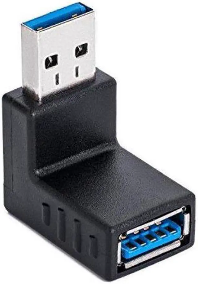 Alt view image 4 of 4 - BUCIER Cables USB 3.0 Wireless Adapter 90 Degree Right Angled Coupler Connector - Male to Female - 3Pack