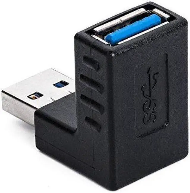 Alt view image 2 of 4 - BUCIER Cables USB 3.0 Wireless Adapter 90 Degree Right Angled Coupler Connector - Male to Female - 3Pack