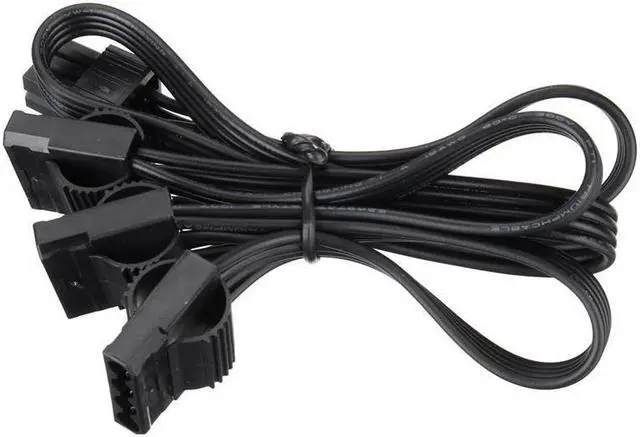Alt view image 3 of 6 - BUCIER 6Pin Male 1 to 3 IDE Female Power Supply Splitter Extension Cable for Molex 4Pin Port Multiplier