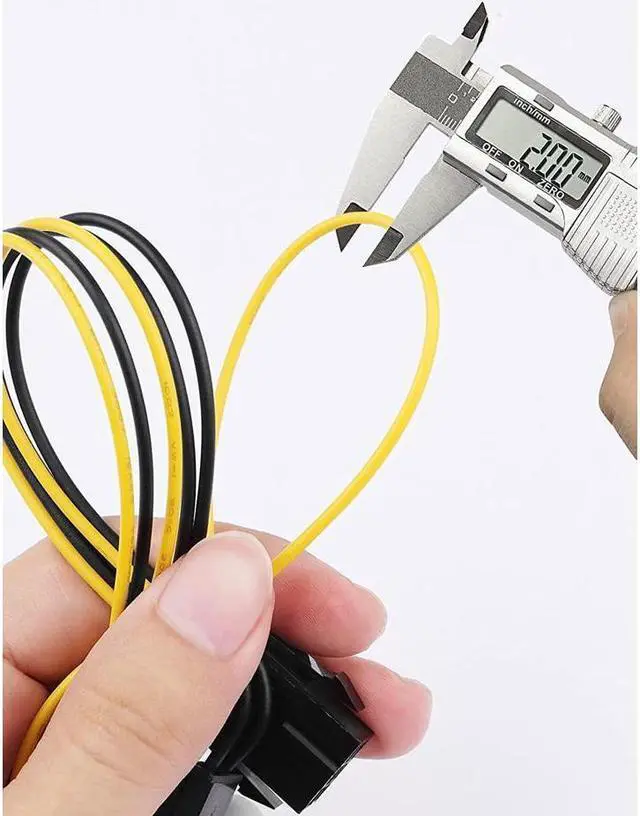 Alt view image 2 of 7 - BUCIER 6 Pin PCIe - 2 x PCIe 8 (6+2) Pin 6PIN to Dual 8PIN Graphics Card PCI-e Express VGA Splitter Power Extension Cable (4 Pieces)