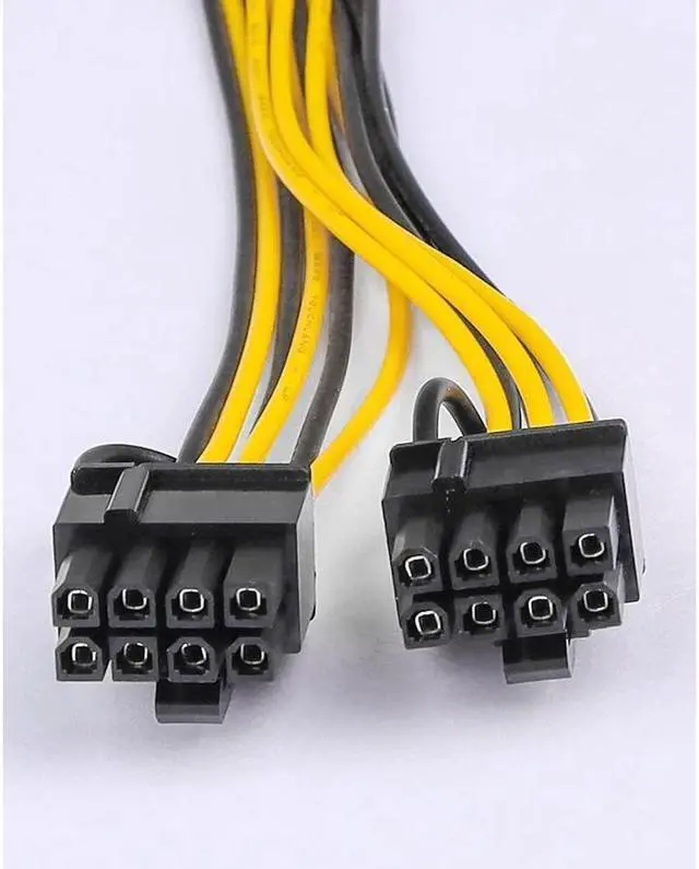 Alt view image 3 of 7 - BUCIER 6 Pin PCIe - 2 x PCIe 8 (6+2) Pin 6PIN to Dual 8PIN Graphics Card PCI-e Express VGA Splitter Power Extension Cable (4 Pieces)