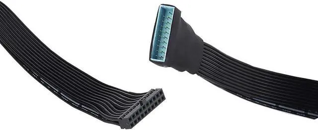 Alt view image 4 of 5 - BUCIER USB 3.0 Header Extension Cable, Low Profile USB 3.0 Internal 19/20 Pin Header Extender | USB 3 Motherboard Adapter | 5.9 inch