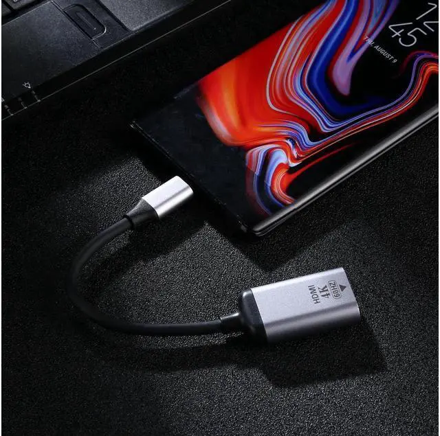 Alt view image 6 of 6 - BUCIER 4K 60HZ HDMI Female to Type-C / USB-C Male Connecting Adapter Cable