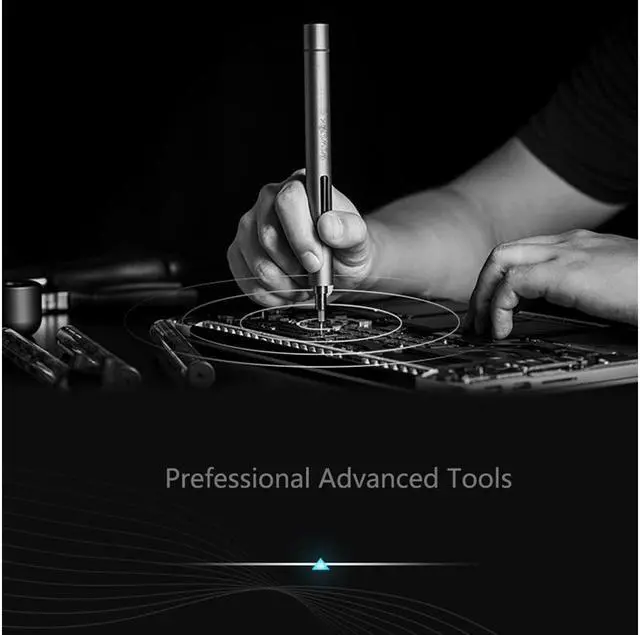 Alt view image 2 of 7 - BUCIER Mini Electric Screwdriver, 3 LED Lights, Rechargeable Screwdriver Powered Cordless Electric Screwdriver Set with 56 Screw Bits, USB Charging Cable and Magnetizer