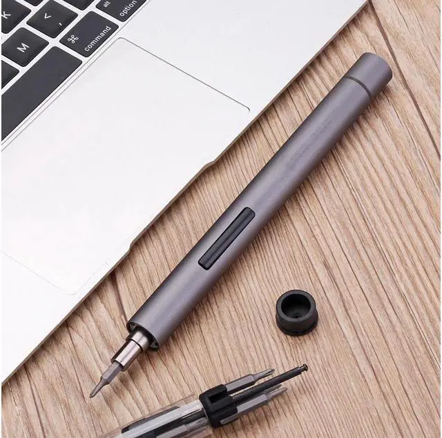 Alt view image 7 of 7 - BUCIER Mini Electric Screwdriver, 3 LED Lights, Rechargeable Screwdriver Powered Cordless Electric Screwdriver Set with 56 Screw Bits, USB Charging Cable and Magnetizer