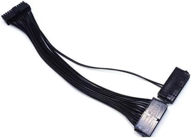 Alt view image 6 of 6 - BUCIER 24Pin Power Supply Synchronizer Male To Female ATX Mining 30cm 24 Pin Dual PSU Extension Cable For Computer Adaptor For Mining
