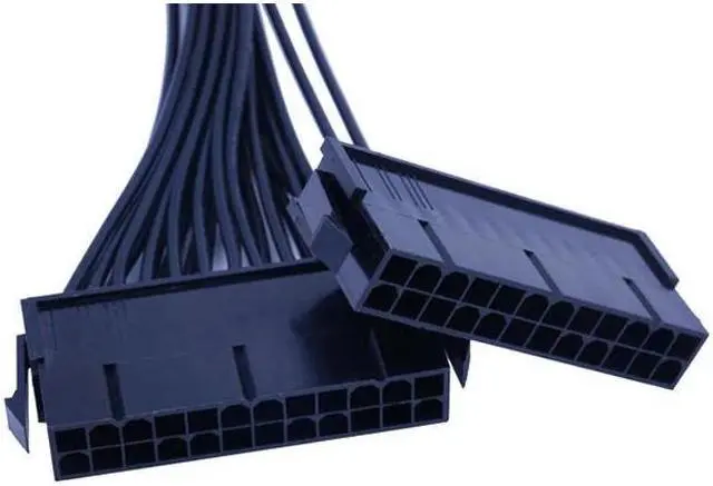 Alt view image 4 of 6 - BUCIER 24Pin Power Supply Synchronizer Male To Female ATX Mining 30cm 24 Pin Dual PSU Extension Cable For Computer Adaptor For Mining