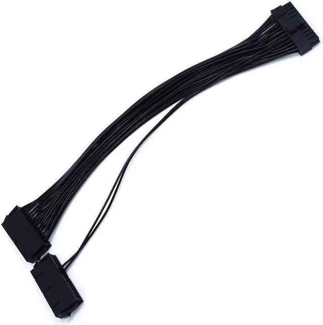 Alt view image 5 of 6 - BUCIER 24Pin Power Supply Synchronizer Male To Female ATX Mining 30cm 24 Pin Dual PSU Extension Cable For Computer Adaptor For Mining