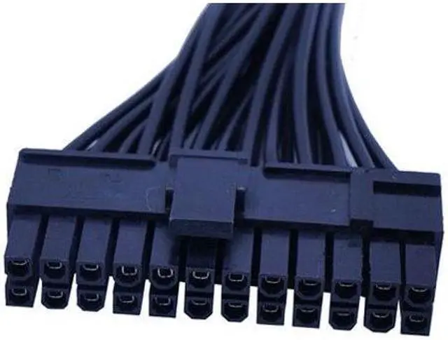 Alt view image 2 of 6 - BUCIER 24Pin Power Supply Synchronizer Male To Female ATX Mining 30cm 24 Pin Dual PSU Extension Cable For Computer Adaptor For Mining