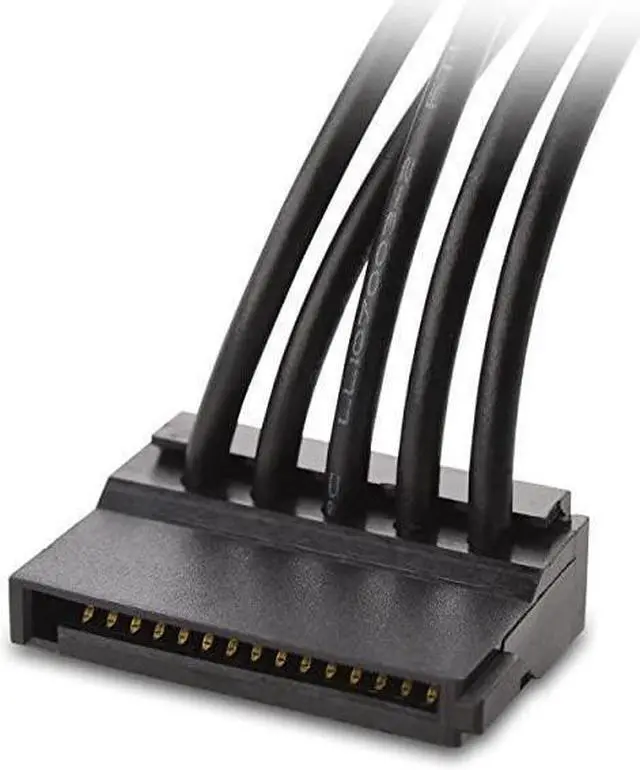 Alt view image 4 of 5 - BUCIER 2Pack 15 Pin SATA to 4 SATA Power Splitter 18 Inches