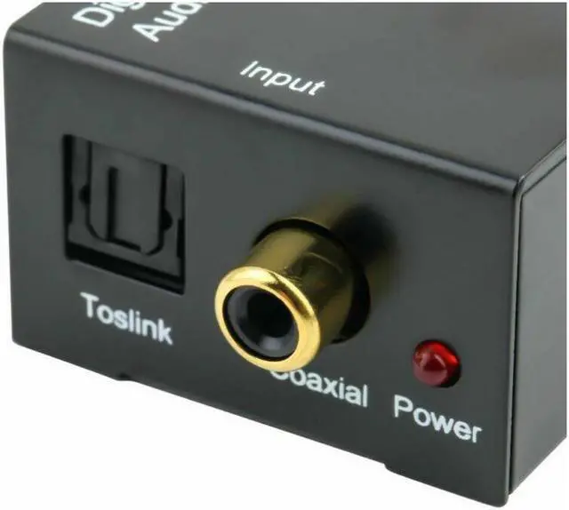 Alt view image 5 of 7 - BUCIER 3.5mm Digital to Analog Audio Converter Adapter W/ Fiber Cable RCA Out optical