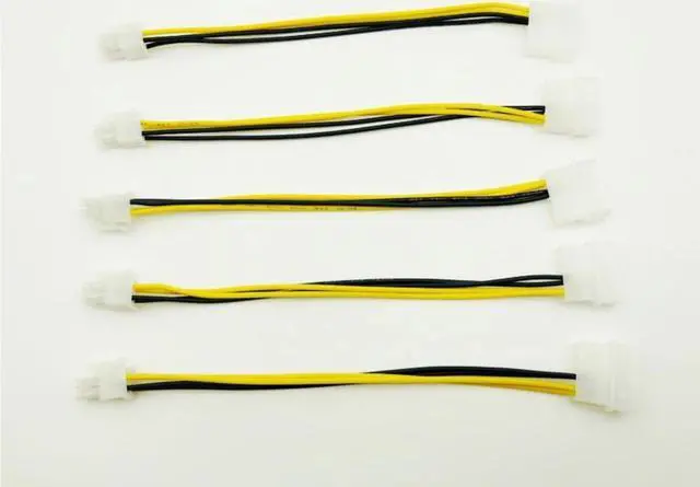 Main image of BUCIER 5PCS P3 4Pin Power Supply to P4 12V Converter Adapter USB SATA Cable USB Riser Card 4Pin Connector DVI-D VGA Dual PSU Cables